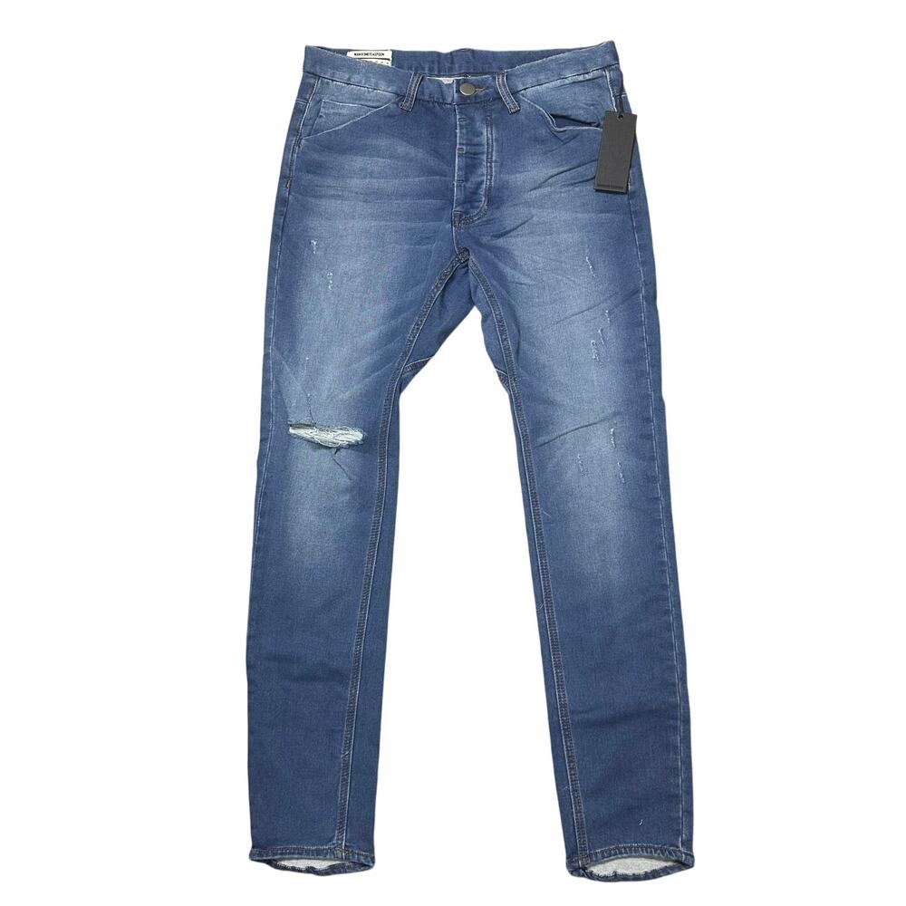 One Teaspoon Men's Mr. Bones Skipper Wash Skinny Jeans